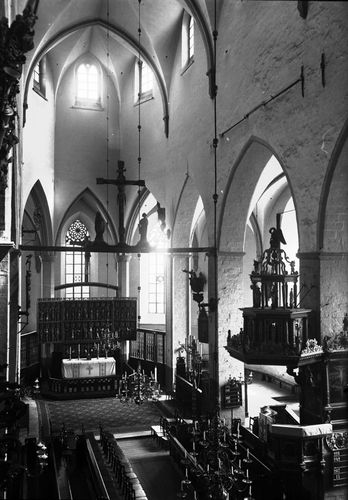 Hermen Rode töökoja keskaegne kappaltar Niguliste kiriku kooriruumis. Foto 1939